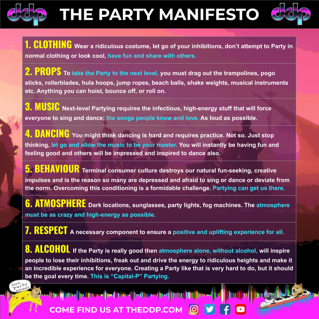 The DDP 8 point Party Manifesto